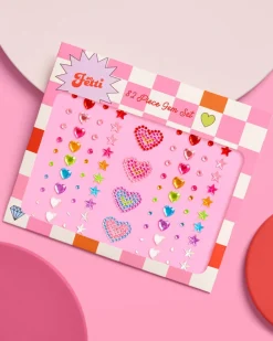Sale xo, Fetti Rainbow Face Gems - Heart & Star Set