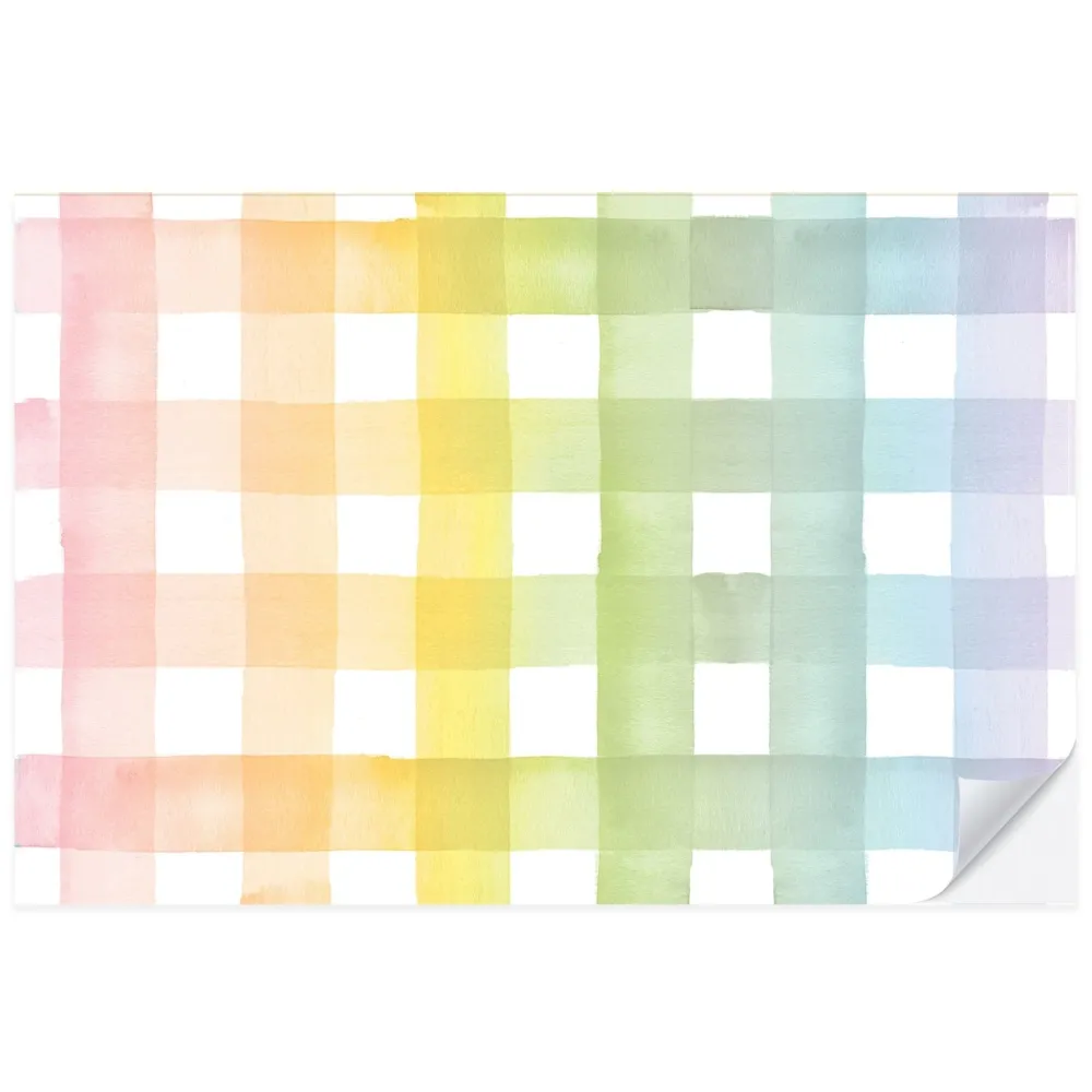 Cami Monet Rainbow Gingham Paper Placemats
