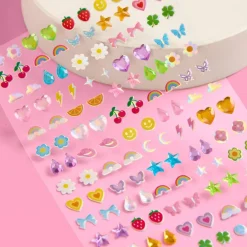 Outlet xo, Fetti Rainbow Stick On Earrings