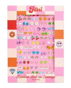 Outlet xo, Fetti Rainbow Stick On Earrings