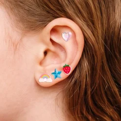 Outlet xo, Fetti Rainbow Stick On Earrings