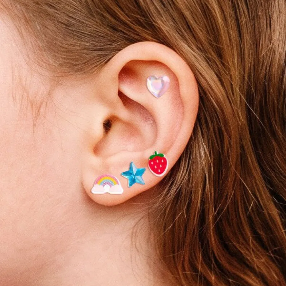 Outlet xo, Fetti Rainbow Stick On Earrings