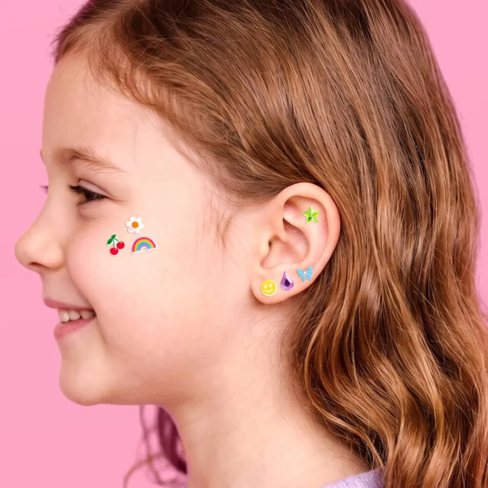 Outlet xo, Fetti Rainbow Stick On Earrings