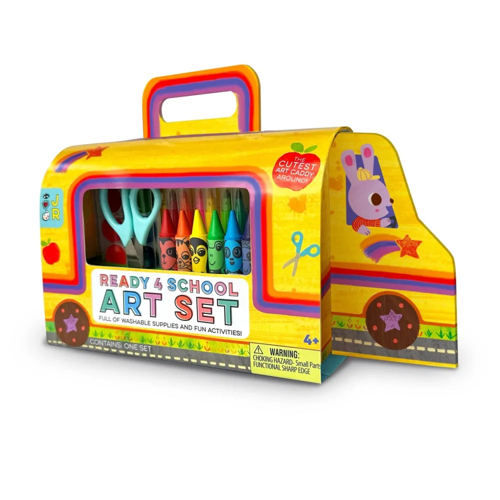 Online Bright Stripes Ready for School Art Set