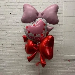 Sale Burst Party Co Red Bow Foil Balloon