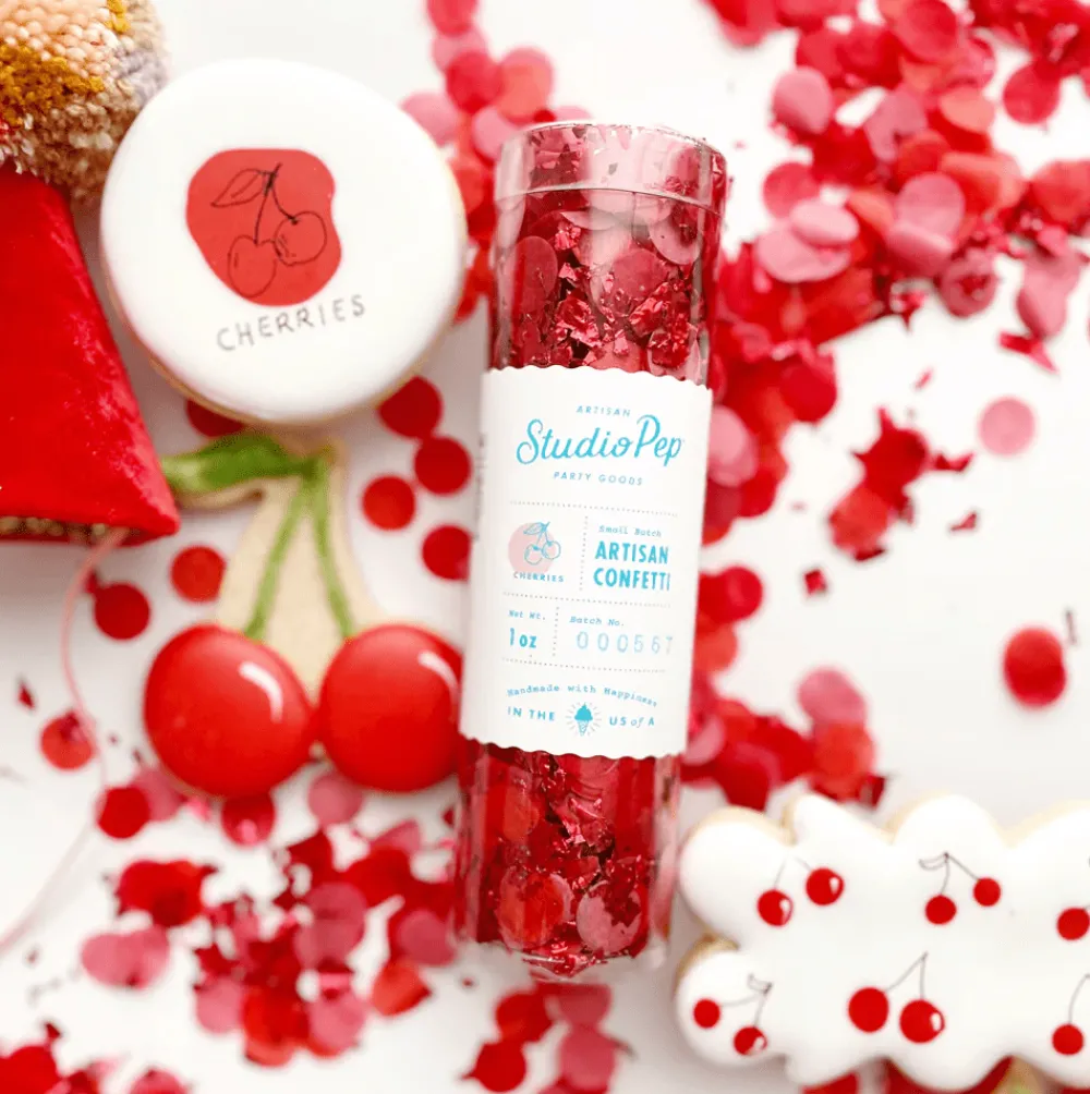 New Studio Pep Red Cherries Artisan Confetti