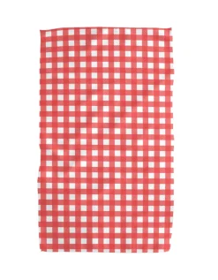 Outlet Geometry Red Gingham Tea Towel