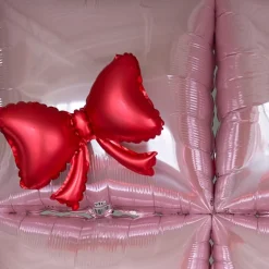 Sale Burst Party Co Red Mini Bow Foil Balloon Set