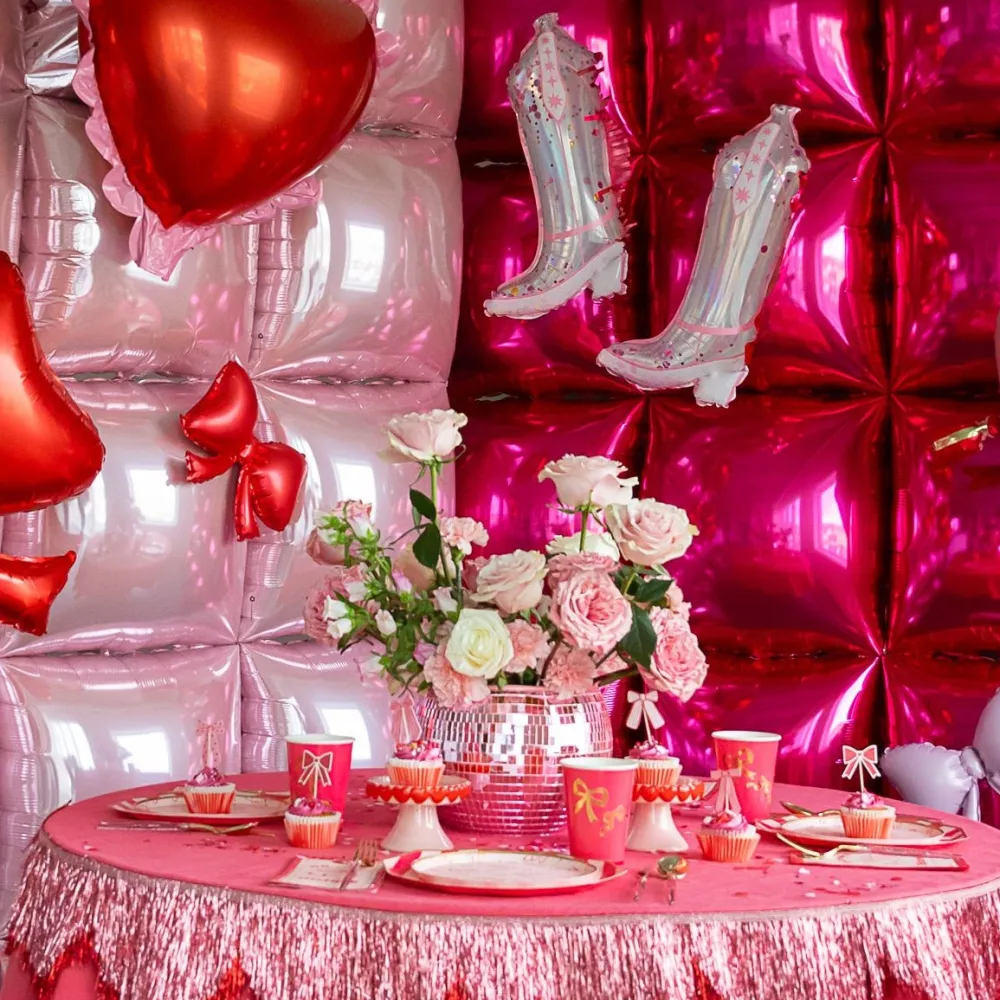 Sale Burst Party Co Red Mini Bow Foil Balloon Set