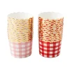 Hot Bonjour Fete Red & Pink Gingham Treat Cups