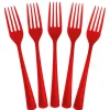 Best Crown Display Red Plastic Forks