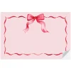 Cami Monet Red Ribbon Paper Placemats