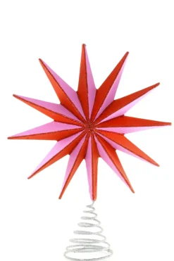 Sale Cody Foster Co. Red Segmented Star Tree Topper by Cody Foster