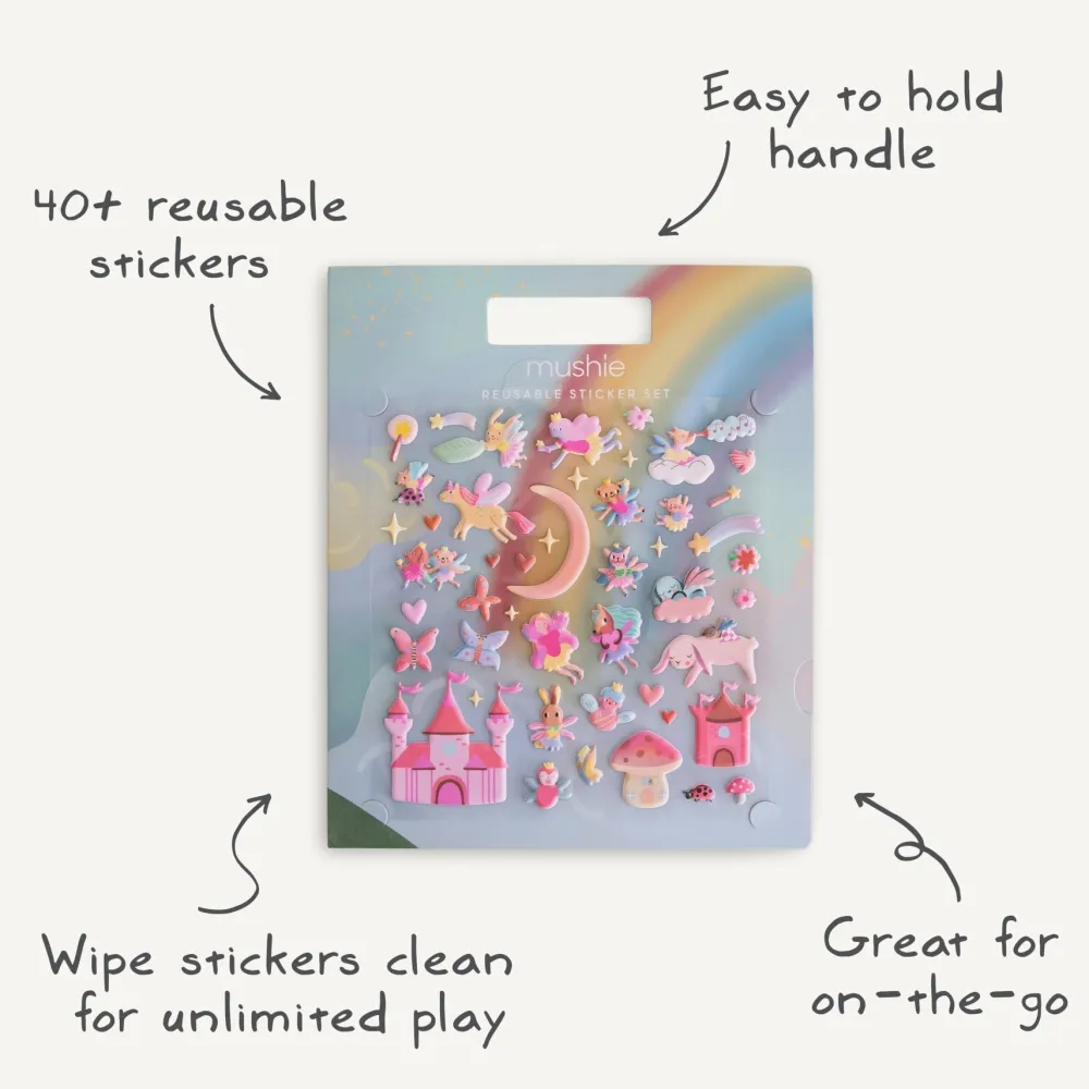 Online Mushie Reusable Sticker Set