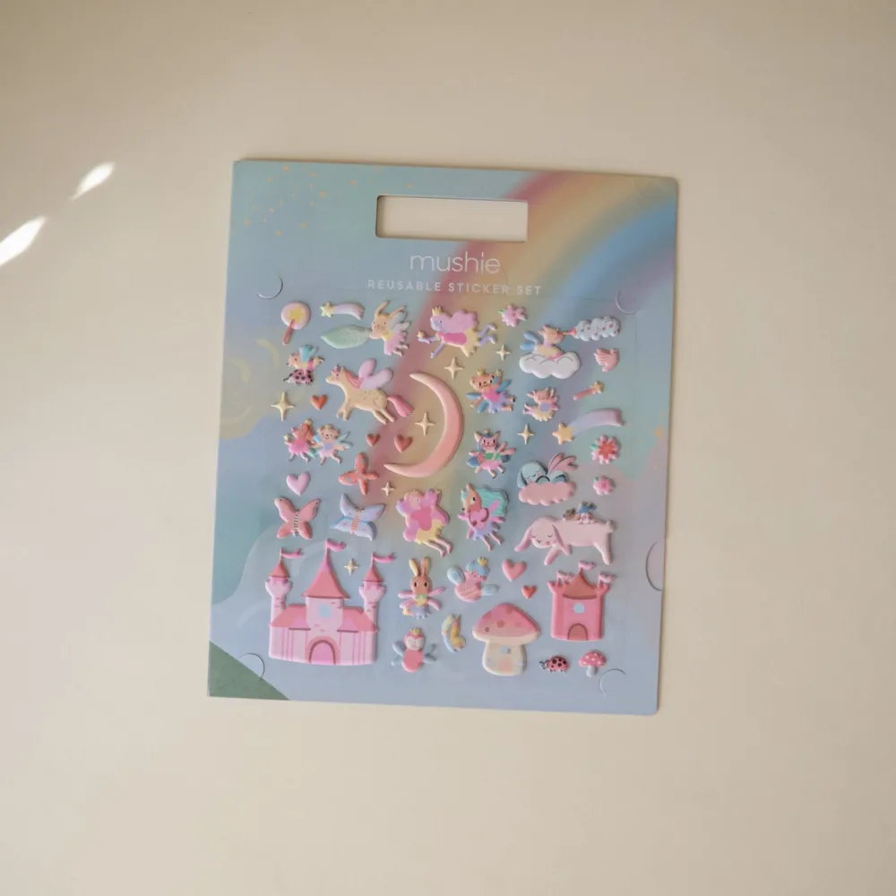 Online Mushie Reusable Sticker Set