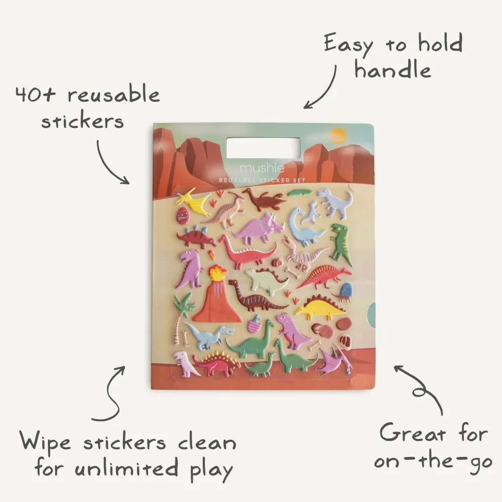 Online Mushie Reusable Sticker Set