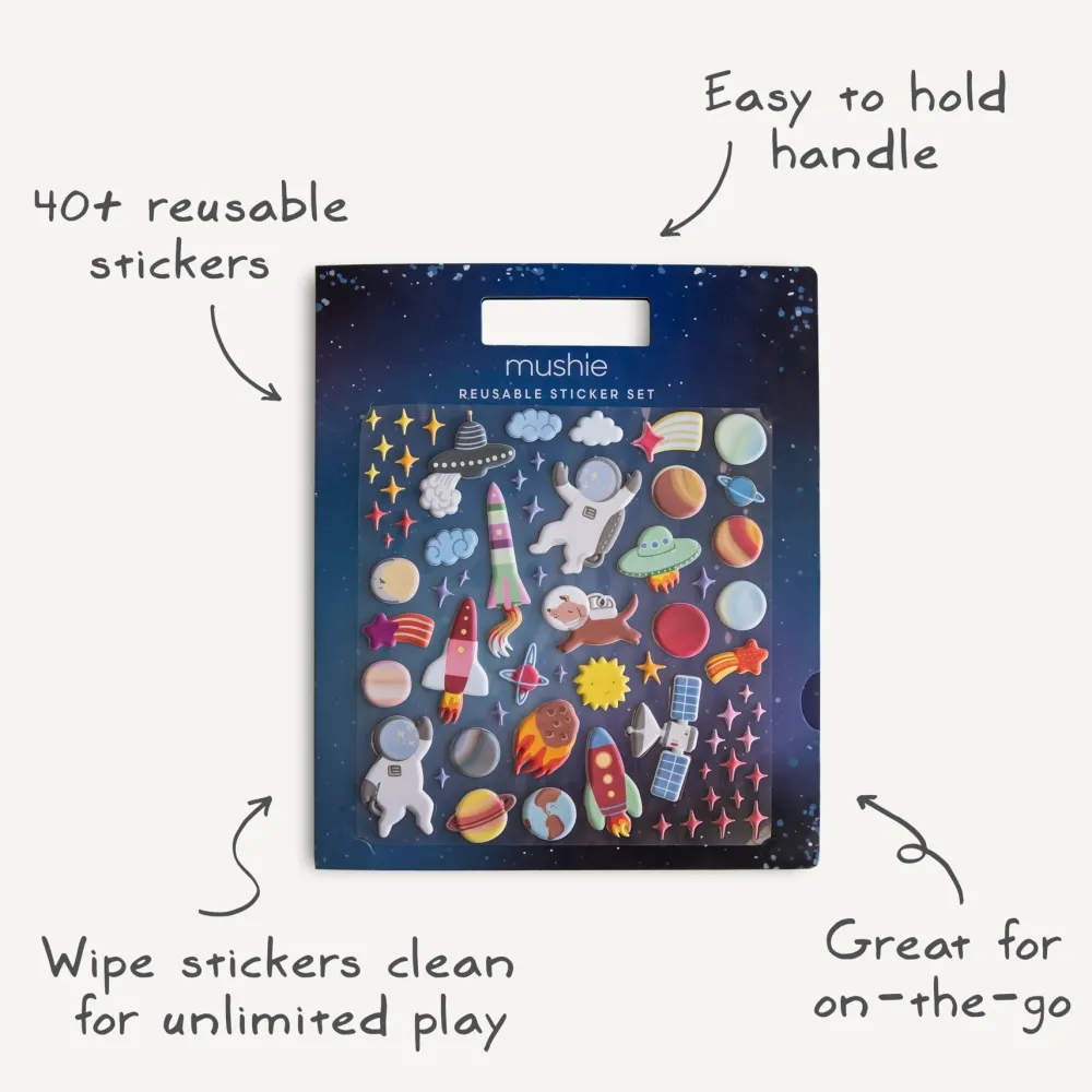 Online Mushie Reusable Sticker Set