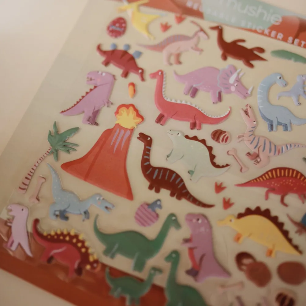 Online Mushie Reusable Sticker Set