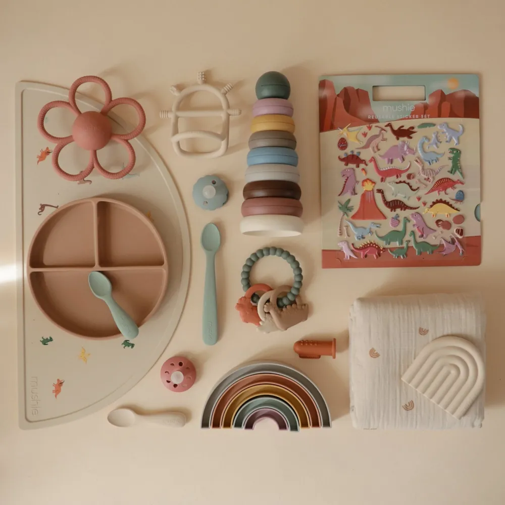 Online Mushie Reusable Sticker Set