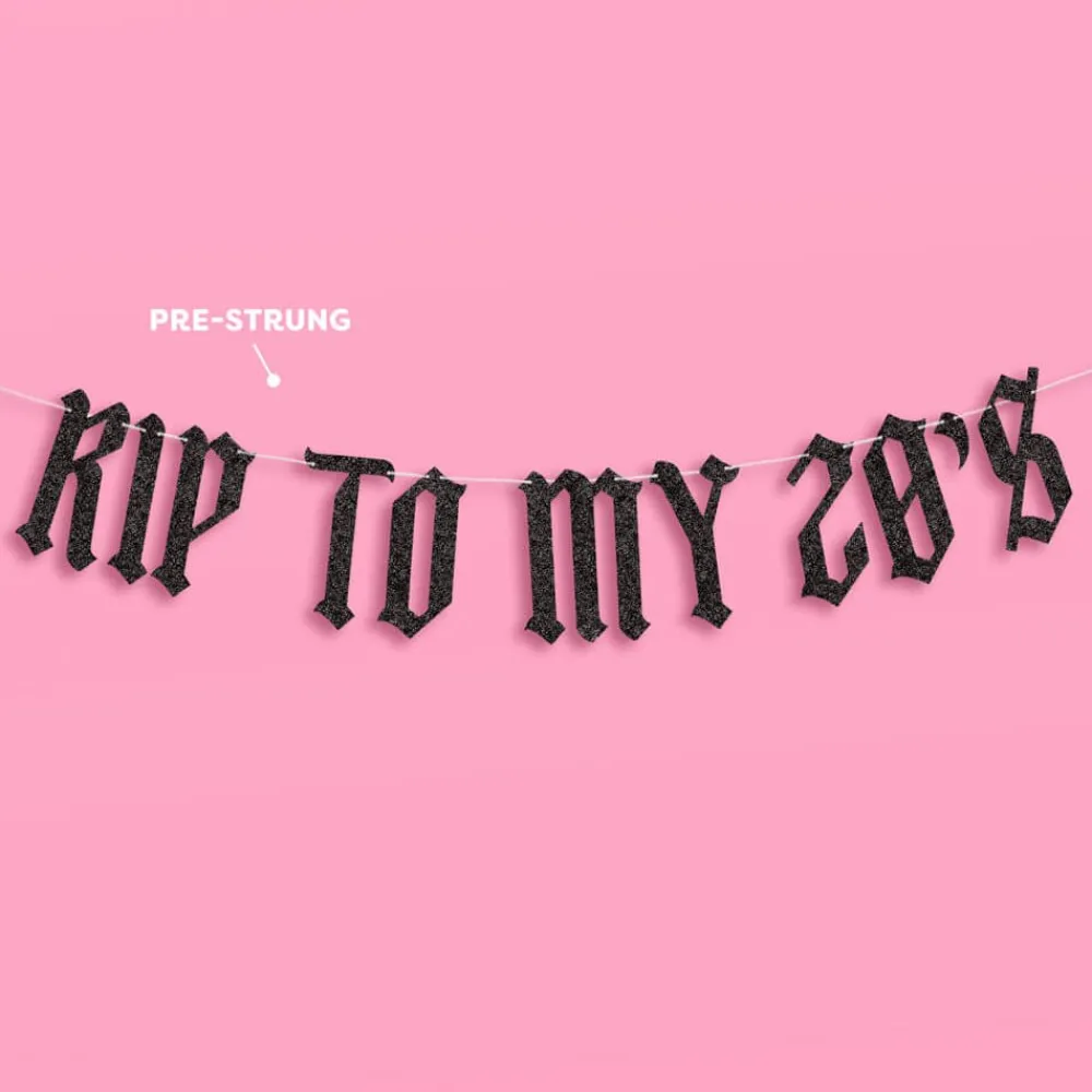 Discount xo, Fetti RIP to My 20s Banner Set