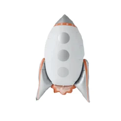 Discount Partybarco Rocket Ship Foil Balloon
