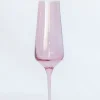 Outlet Estelle Colored Glass Rose Champagne Flute Set