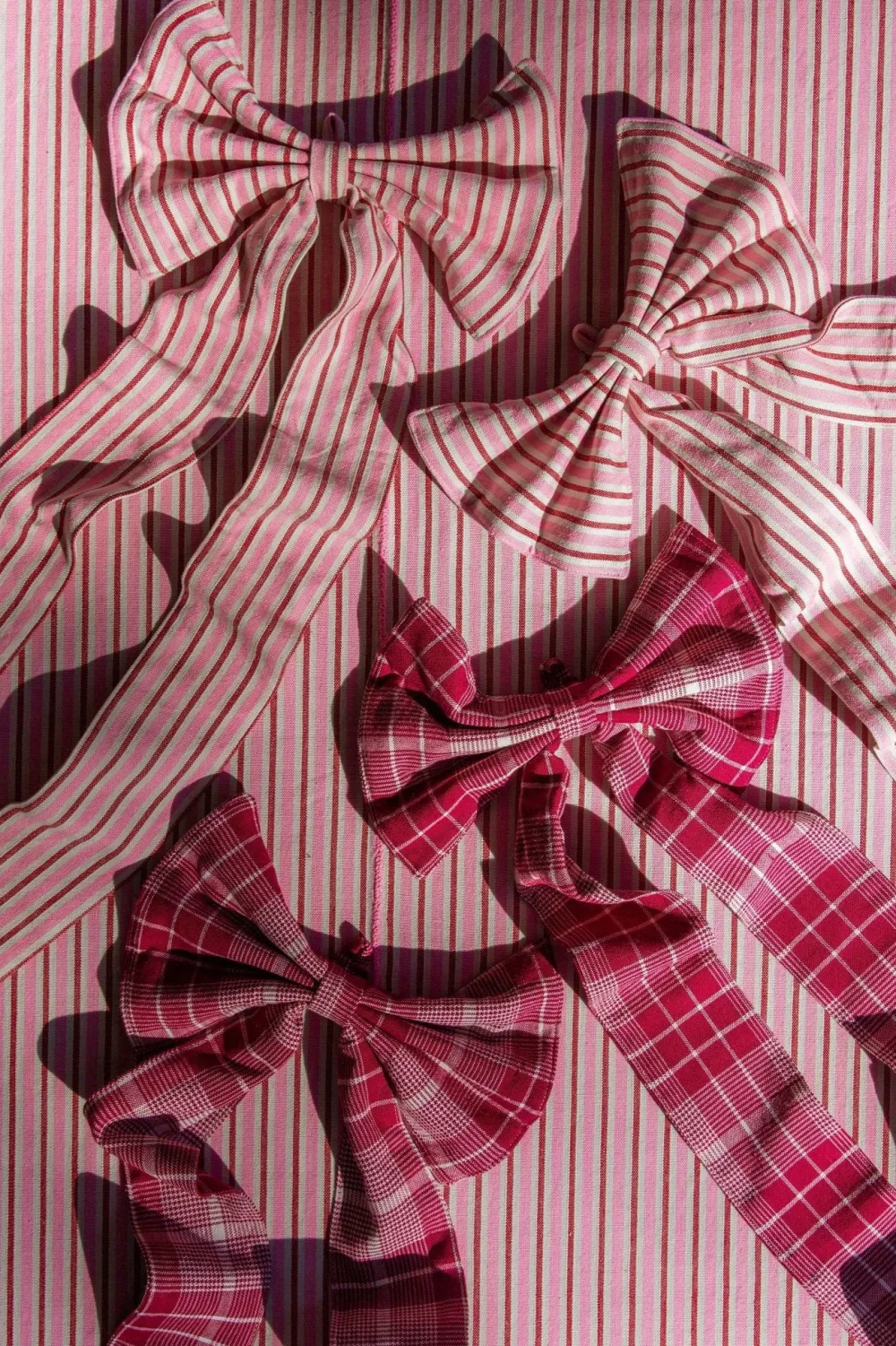 Sale Heather Taylor Home Rosehill Plaid Fabric Bow