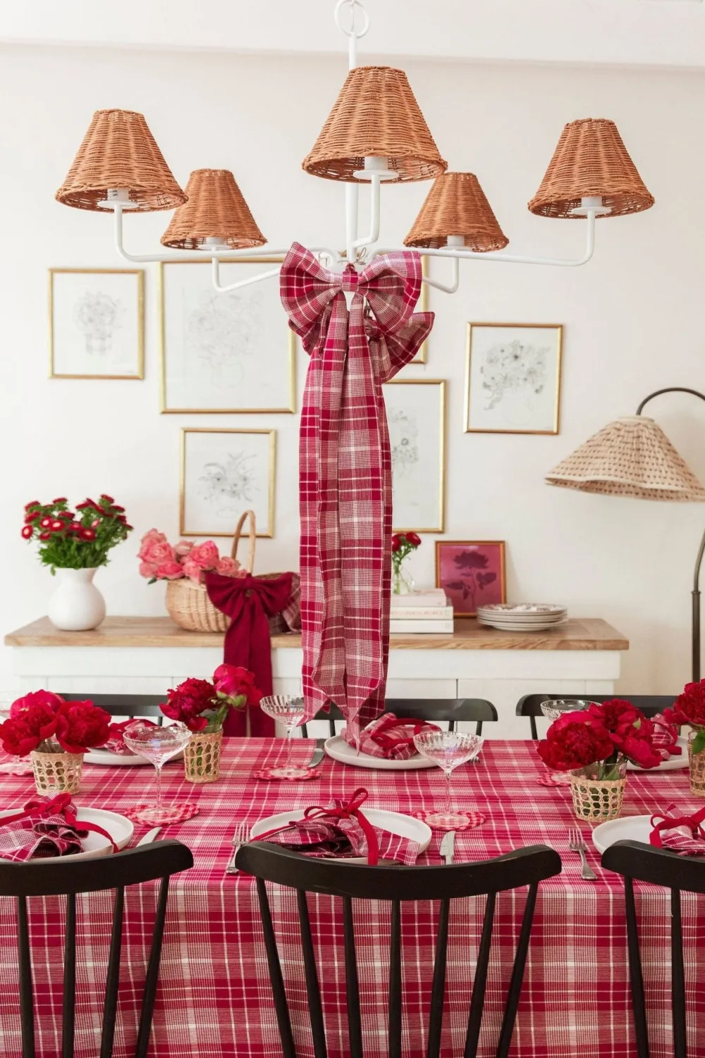 Clearance Heather Taylor Home Rosehill Plaid Tablecloth