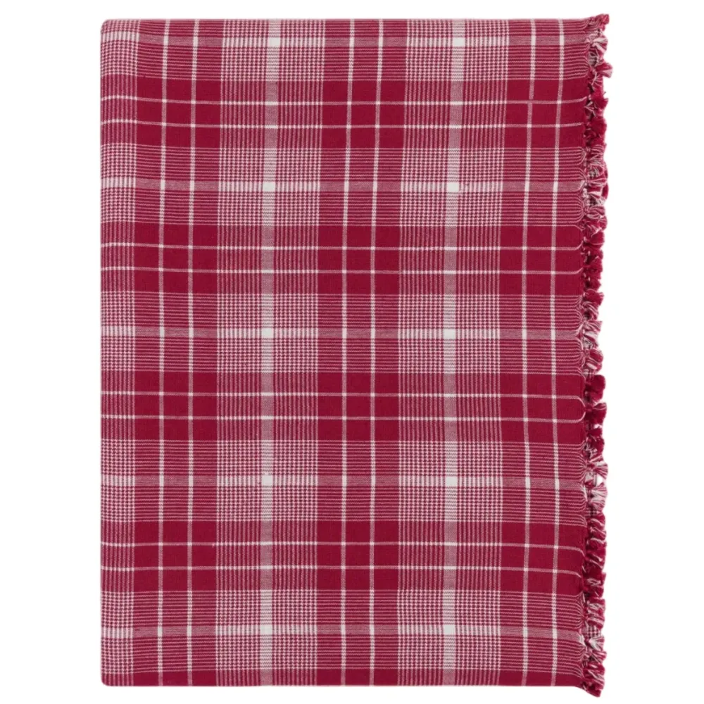 Clearance Heather Taylor Home Rosehill Plaid Tablecloth