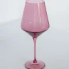 Online Estelle Colored Glass Rose Wine Glass Set