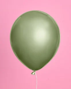 Discount xo, Fetti Sage Green & Chrome Latex Balloons