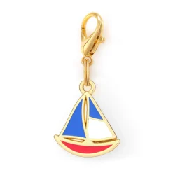 Clearance The Foggy Dog Sailboat Collar Charm
