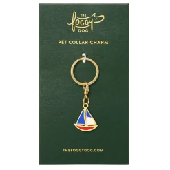 Clearance The Foggy Dog Sailboat Collar Charm