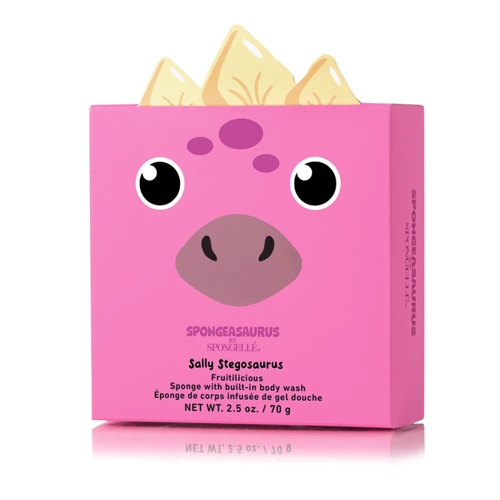 Clearance Spongellé Sally Stegosaurus Shower Buffer Sponge