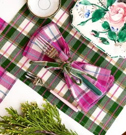 Discount Archive New York San Andres Gingham Forest & White Placemat