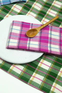 Discount Archive New York San Andres Gingham Forest & White Placemat