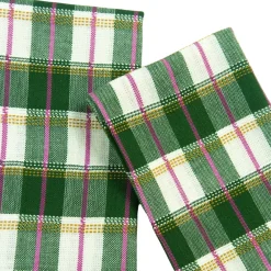 Clearance Archive New York San Andres Gingham Forest & White Napkins