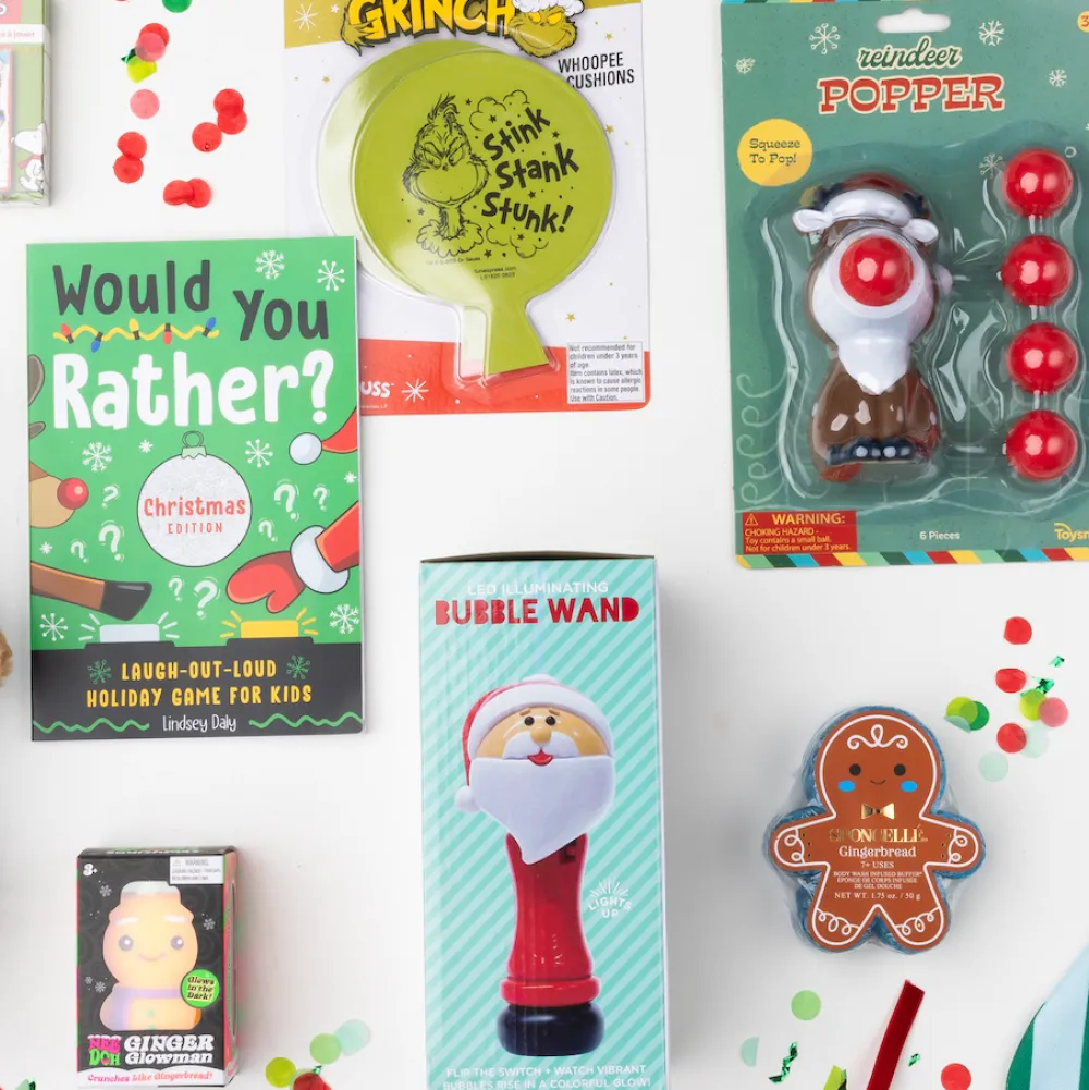 Clearance Two's Company Santa Light-Up Bubble Wand