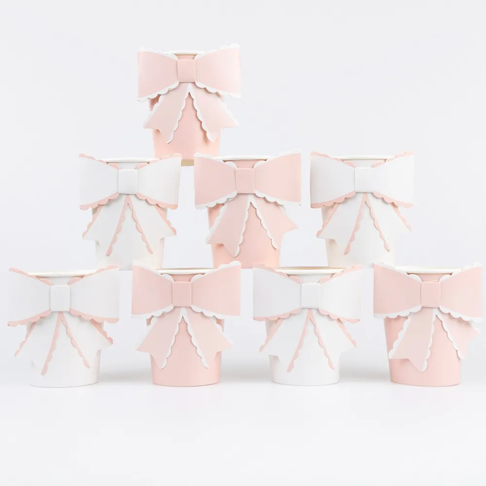 New Meri Meri Scalloped Bow Cups