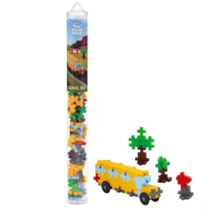 Outlet Plus-Plus USA School Bus Plus Plus Puzzle Toy
