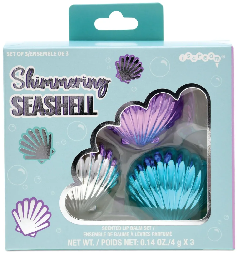 Outlet Iscream Seashell Lip Balm Trio