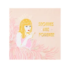 New Bonjour Fete Sequin Showgirl Large Napkins
