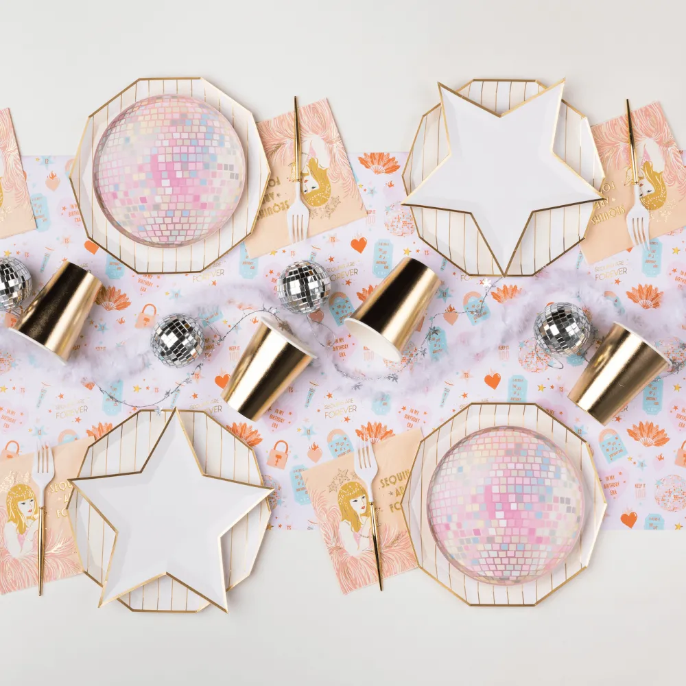New Bonjour Fete Sequin Showgirl Large Napkins
