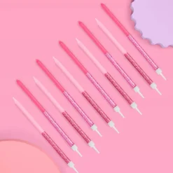 Hot xo, Fetti Shades of Pink Glitter Birthday Candles