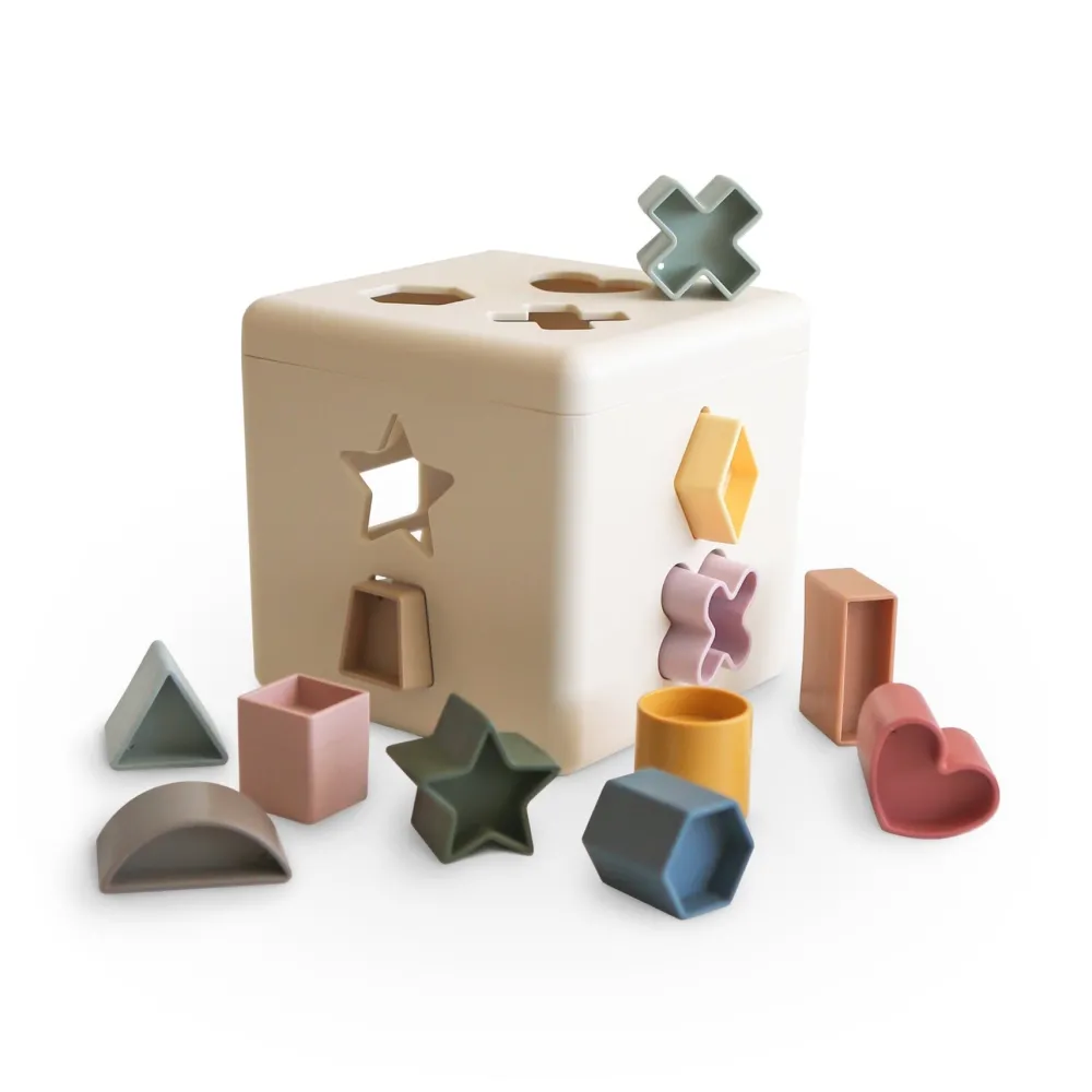 Best Mushie Shape Sorting Box Toy