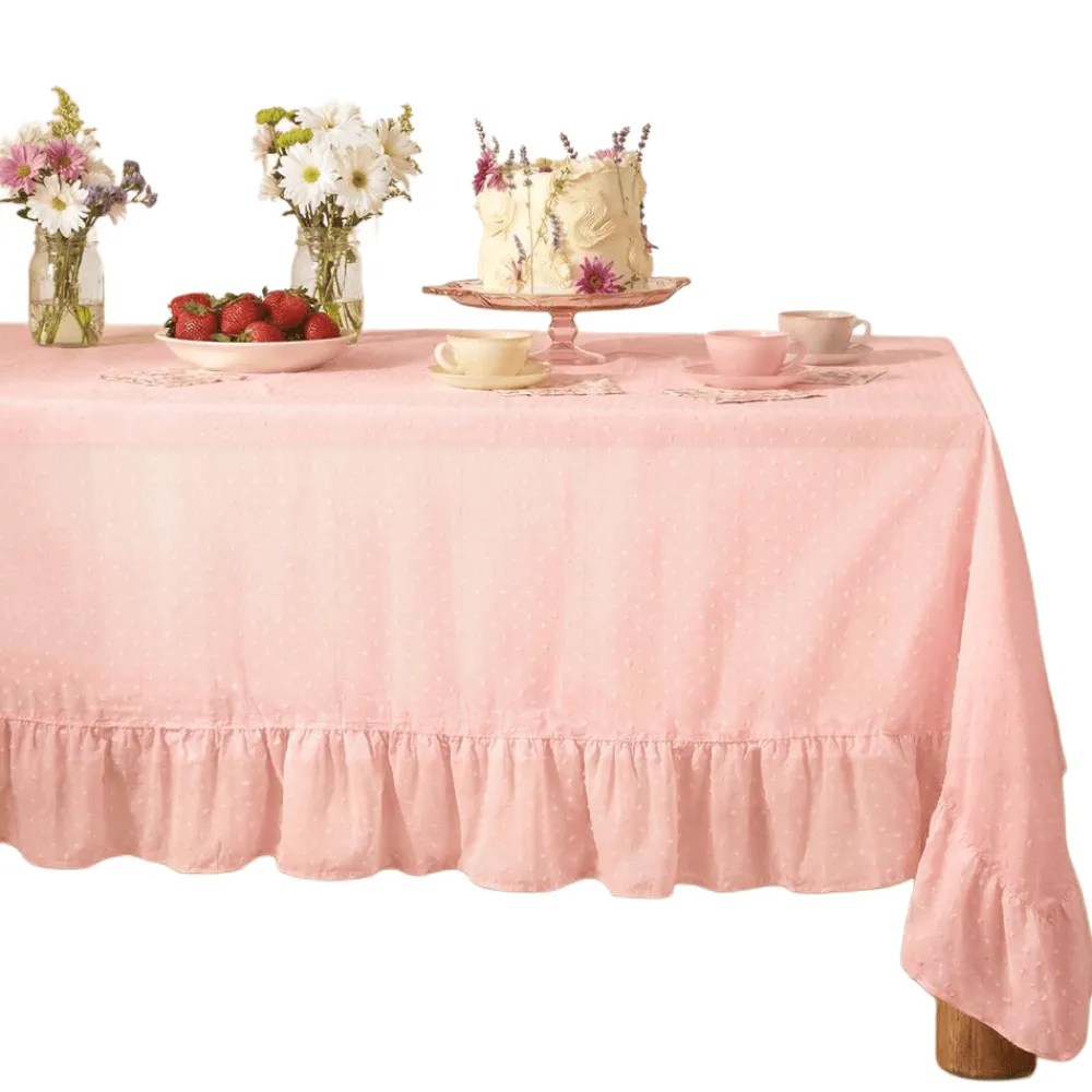xo, Fetti Sheer Polka Dot Tablecloth