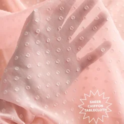 xo, Fetti Sheer Polka Dot Tablecloth