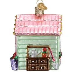 Hot Old World Christmas She Shed Ornament