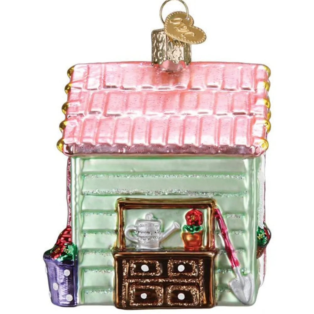 Hot Old World Christmas She Shed Ornament