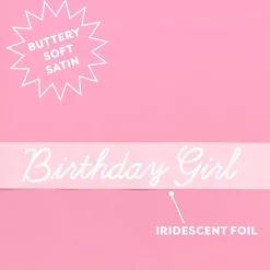 Hot xo, Fetti Shimmer Birthday Girl Sash